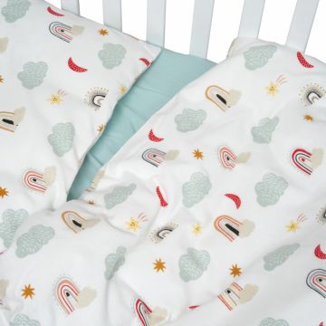 Set de lenjerie din flanel pentru patut cu 3 piese Twins 120x60 cm