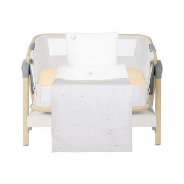 Set lenjerie 5 piese pentru mini patut Kikka Boo Seally me