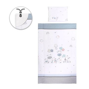 Set lenjerie de pat Lorelli Cosy 5 piese Girafa