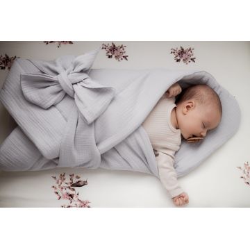 Wrap Babyhorn pentru nou nascut Gri Sleepee