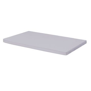Cearceaf cu elastic, Waldin, Pentru patut leagan sau patut co-sleeper, 90x50 cm, Din bumbac, Grey