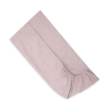 Cearsaf cu elastic pentru patut bebe Lorelli Rose Sky 60x120cm