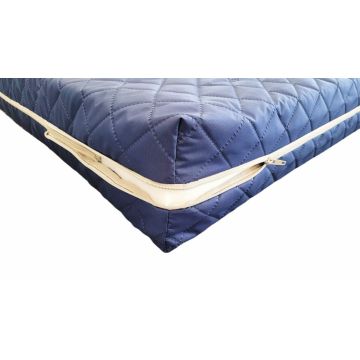 Husa impermeabila pentru saltea Somnart matlasata cu vatelina, lavabila, cu fermoar 90 x 190 x 20 cm