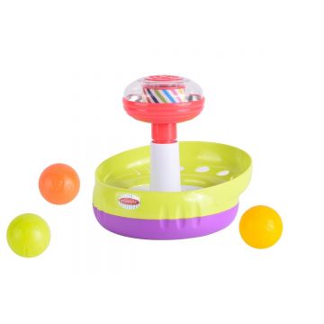 Jucarie interactiva cu mingiute, Minibo, My First Spin Top