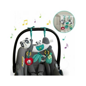 Jucarie pentru patut si carucior, Bocioland, Multifunctionala, Panda Bear