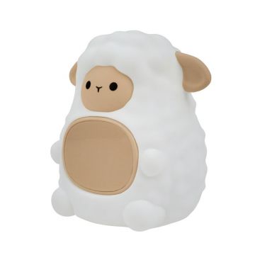 Lampa de noapte cu lumini LED RGB si alarma, Marys, Oaie