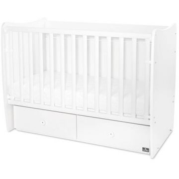 Pat Copii Balansoar Matrix 60 X 120Cm Transformabil White New