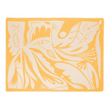 Pătură galbenă 165x200 cm Lino – noo.ma