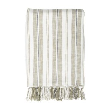 Pătură verde din bumbac 150x200 cm Indira – Tiseco Home Studio