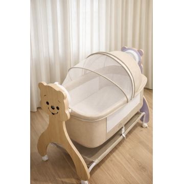 Patut multifunctional AppeKids Buggy cu leganare electrica, sunete si bluetooth