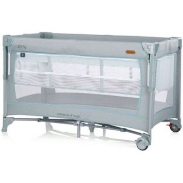 Patut pliabil Chipolino Glory cu laterala culisanta basil