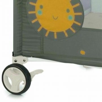 Patut pliabil Jane One Level Mist cu roti, arcada cu jucarii, geanta de transport, un nivel, conform standardelor europene