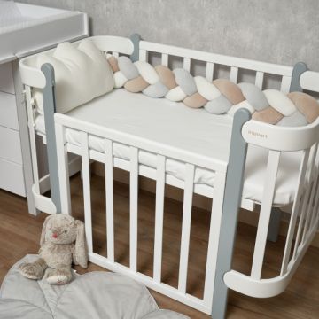 Protectie laterala bejgri impletita Twins tip cosita, cu 3 fire 220 cm