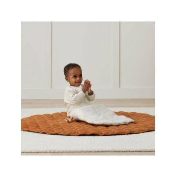 Sac de dormit cu maneci ErgoPouch Jersey Bej 3-12 luni, 6-10 kg, 3.5 Tog, bumbac organic, fermoar bidirectional, lavabil la masina, certificat non-toxic, premiat in Australia