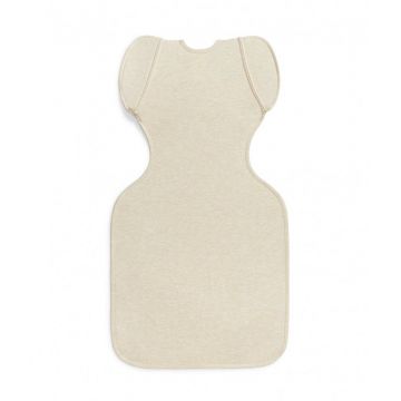 Sac de dormit de tranzitie pentru infasat si rostogolit Love to Dream Swaddle Up M 1 Tog OatMeal