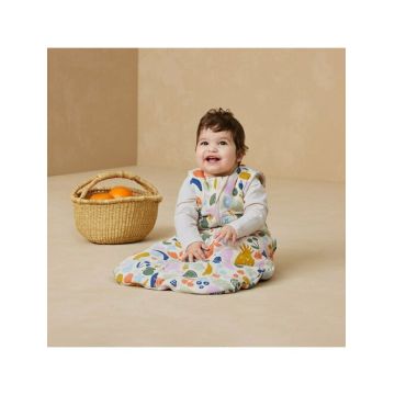 Sac de dormit ErgoPouch Jersey Multicolor 3-12 luni, 6-10 kg, 2.5 Tog, bumbac organic, fermoar bidirectional, lavabil la masina, croiala slim fit, certificat non-toxic, premiat in Australia