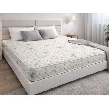 Saltea cu arcuri Somnia Aloe Vera 160x200x20 cm ortopedica cu husa matlasata si doua fete