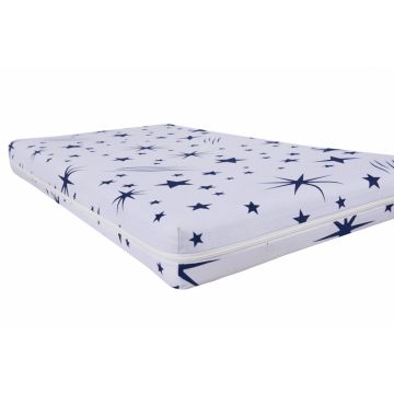 Saltea cu memorie Somnart Memory 70x140x10 cm husa impermeabila, model stelute