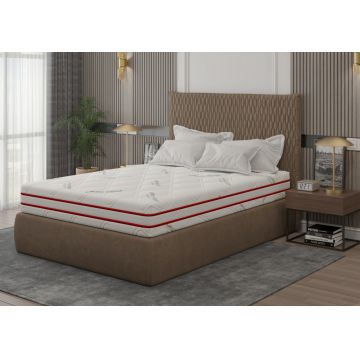 Saltea cu memorie Somnart Memory HypoallergenicMed Antibacteria 90 x 200 x 18 cm cu husa  detasabila