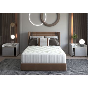 Saltea cu memorie Somnart Memory Ultimate 120 x 200 x 24 cm cu husa cu Aloe Vera