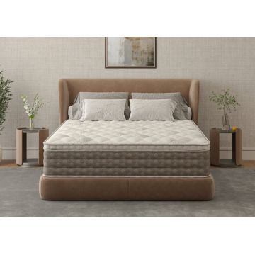 Saltea cu memorie Somnia DuoFlex 194x204x27 cm cu topper integrat, detasabil