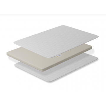 Saltea de calatorie Danpol pliabila 120 x 60 cm cu husa din bumbac matlasat, antialergica si geanta transport