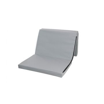 Saltea pliabila, BabyTrold, Husa lavabila, Certificata Oeko Tex Standard 100, 120x60x4 cm, Gri