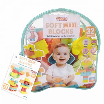 Set de constructie, Dede, Soft Maxi Blocks, 32 piese