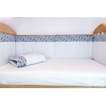 Set protectii patut 70x140 cm Dansul Bulinelor din bumbac