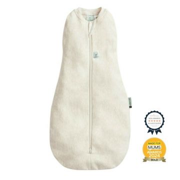 Sistem de infasat si sac de dormit, ErgoPouch, 2 in 1, 0-3 luni, 3-6 kg, TOG 1, Bumbac organic, Fermoar bidirectional, Transformabil, Lavabil la masina, Certificat non-toxic, Premiat in Australia, Crem