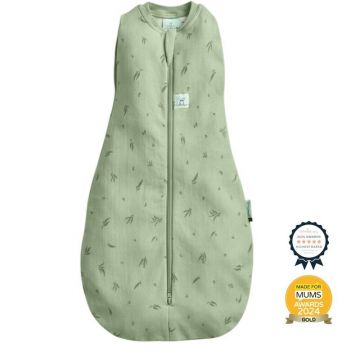 Sistem de infasat si sac de dormit, ErgoPouch, 2 in 1, 0-3 luni, 3-6 kg, TOG 1, Bumbac organic, Fermoar bidirectional, Transformabil, Lavabil la masina, Certificat non-toxic, Premiat in Australia, Model Willow, Verde