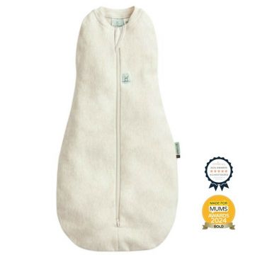 Sistem de infasat si sac de dormit, ErgoPouch, 2 in 1, 3-6 luni, 6-8 kg, TOG 1, Bumbac organic, Fermoar bidirectional, Transformabil, Lavabil la masina, Certificat non-toxic, Premiat in Australia, Crem