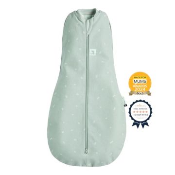 Sistem de infasat si sac de dormit, ErgoPouch, 2 in 1, 6-12 luni, 8-10 kg, TOG 0.2, Bumbac organic, Fermoar bidirectional, Transformabil, Lavabil la masina, Certificat non-toxic, Premiat in Australia, Verde