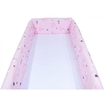 Aparatori laterale maxi pentru patut Pink Moon Dark Aparatori laterale maxi pentru patut Pink Moon Dark