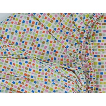 Cearceaf Mozaic KidsDecor cu elastic din bumbac 60x120 cm