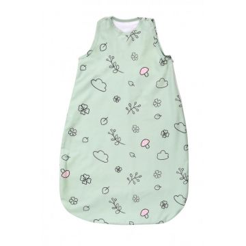 Sac de dormit de vara 100 cm bumbac ranforce Lamb Green