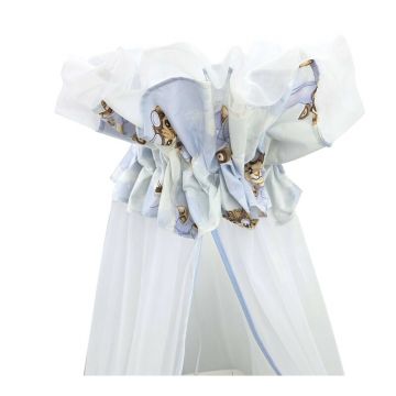 Baldachin, Qmini, Din tull, Mare, Cu funda din bumbac, Dimensiune 400x170 cm, Materiale certificate Oeko Tex Standard 100, Sky Adventure