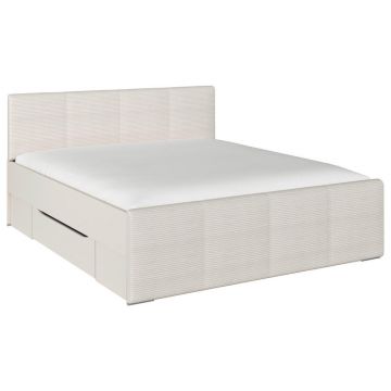 Pat Cu Spațiu De Depozitare, 180/200 cm, șampanie