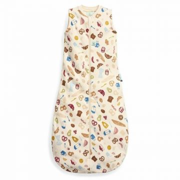Sac de dormit, ErgoPouch, Jersey, 3-12 luni, 6-10 kg, TOG 0.2, Bumbac organic, Fermoar bidirectional, Lavabil la masina, Croiala slim fit, Certificat non-toxic, Premiat in Australia, Bon Appetit, Bej