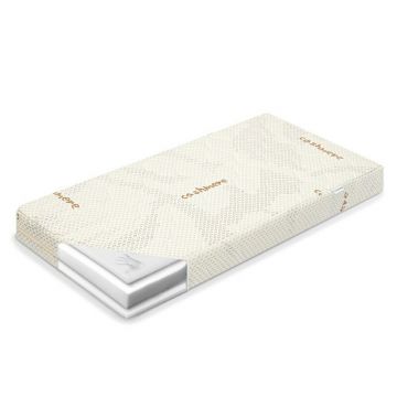 Saltea patut, New Baby, Classy, Din spuma - Visco - spuma HR, Cu husa din casmir, 120x60x12 cm, Beige
