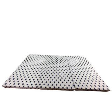 Saltea pliabila din spuma poliuretanica 120x60x5 cm Dark Blue Stars