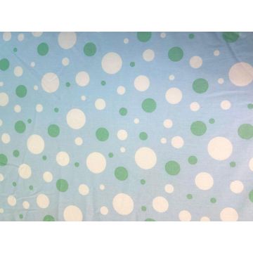 Saltea pliabila din spuma poliuretanica 120x60x5 cm Light Blue with Dots