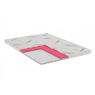 Topper cu memorie Hypoallergenicmed Antibacteria, cu husa detasabila si lavabila 180 x 200 x 5 cm