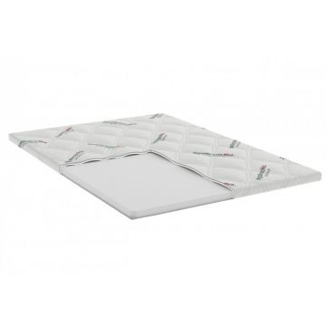 Topper Hypoallergenicmed Antibacteria, husa detasabila si lavabila 120 x 200 x 7 cm