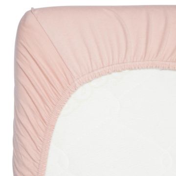 Cearsaf din bambus cu elastic 60 x 120 cm Misty Rose