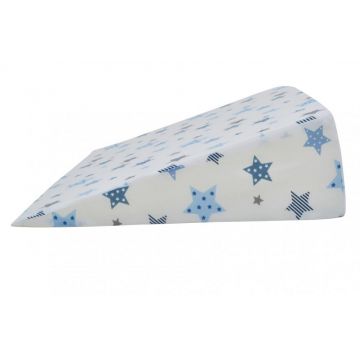 Perna multifunctionala cu plan inclinat Blue Stars Grey Perna multifunctionala cu plan inclinat Blue Stars Grey