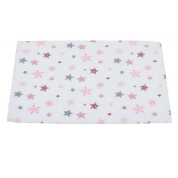 Perna plan inclinat Pink and Grey Stars White