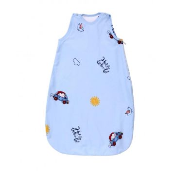 Sac de dormit de iarna 100 cm bumbac ranforce Bear Car Blue