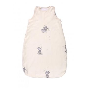 Sac de dormit de iarna 100 cm bumbac ranforce Happy Hippo Beige