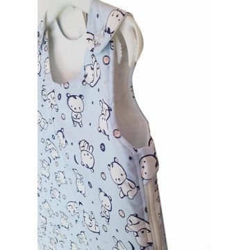 Sac de dormit copii 0.5 tog KidsDecor Baby Bear albastru din bumbac 95 cm